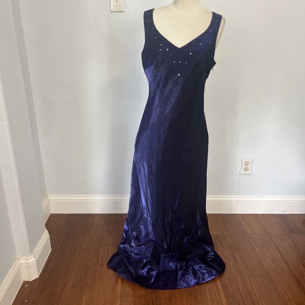ALEX EVENINGS Shimmer Beaded Whimsigoth Fairycore Formal Gown Dress 12